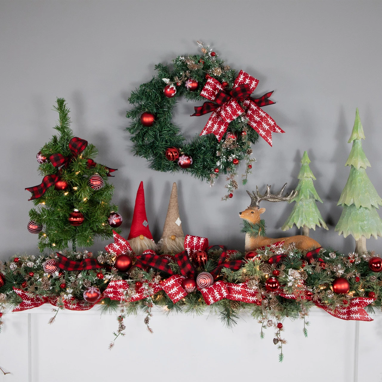 18" Pre-Lit Medium Blackwater Fir Artificial Christmas Tree, Clear Lights 2 18" Pre-Lit Medium Blackwater Fir Artificial Christmas Tree, Clear Lights - Image 2