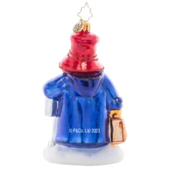 Christopher Radko One-Way Ticket To Paddington Glass Christmas Ornament 1021467 -Best Christmas Store 1021467 4 85034.1684253252