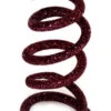30' X 0.4" Burgundy Glitter Enchanted Forest Wired Tube Artificial Christmas Garland - Unlit