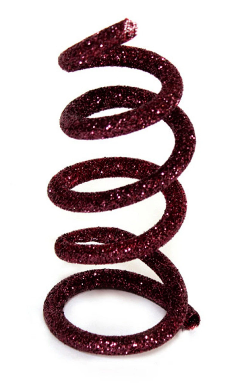 30' X 0.4" Burgundy Glitter Enchanted Forest Wired Tube Artificial Christmas Garland - Unlit 1 30' X 0.4" Burgundy Glitter Enchanted Forest Wired Tube Artificial Christmas Garland - Unlit