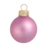 Matte Rosewood Pink Glass Ball Christmas Ornament 7" (177mm)