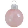 6ct Pink Clear Glass Christmas Ball Ornaments 4" (100mm)