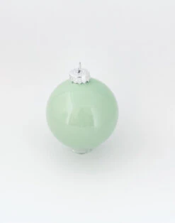 40ct Aqua Blue Pearl Glass Christmas Ball Ornaments 1.25" (30mm)