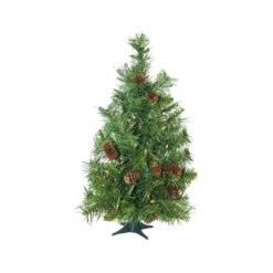 3' Pre-Lit Green Medium Dakota Pine Artificial Christmas Tree - Clear Dura-Lit Lights