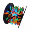 210 Multi-Color LED C6 Commercial Mini Christmas Lights - 56.5 Ft Green Wire