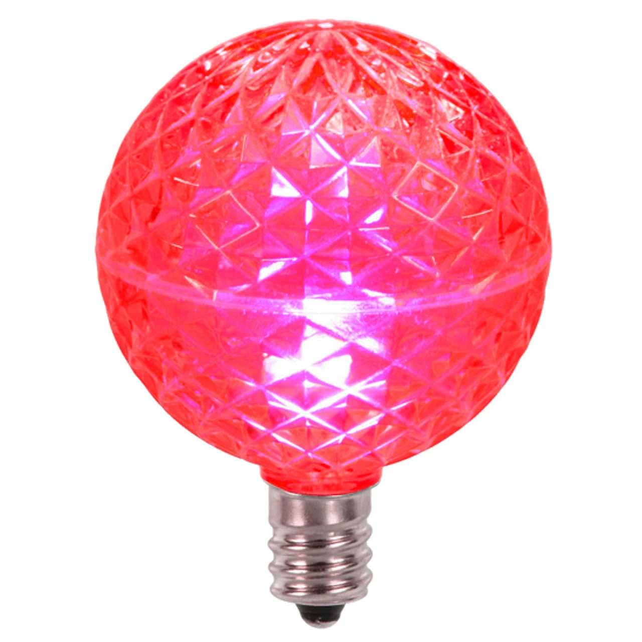 Club Pack Of 25 LED G50 Pink Replacement Christmas Light Bulbs - E12 Base 1 Club Pack Of 25 LED G50 Pink Replacement Christmas Light Bulbs - E12 Base