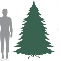 7' Full Snowy Delta Pine With Cones Artificial Christmas Tree, Unlit -Best Christmas Store 727 71997.1684869066