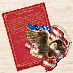 Set Of 2 American Independence Eagle Wooden Ornaments 5.5" -Best Christmas Store 8161052 1432 3 82795.1667549745