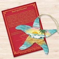 Set Of 2 Starfish Beach Scene Wooden Christmas Ornaments 5.5" -Best Christmas Store 8198531 3 24274.1667549690