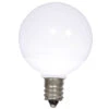 Pack Of 25 Pure White Ceramic LED G40 Christmas Replacement Bulbs