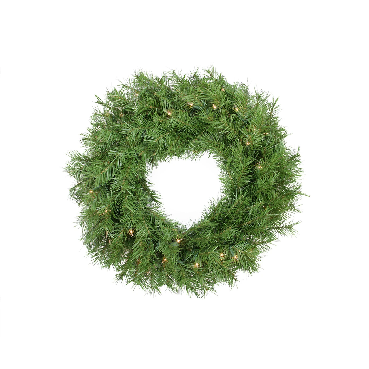 Pre-Lit Northern Frasier Fir Artificial Christmas Wreath - 24-Inch, Clear Lights 1 Pre-Lit Northern Frasier Fir Artificial Christmas Wreath - 24-Inch, Clear Lights