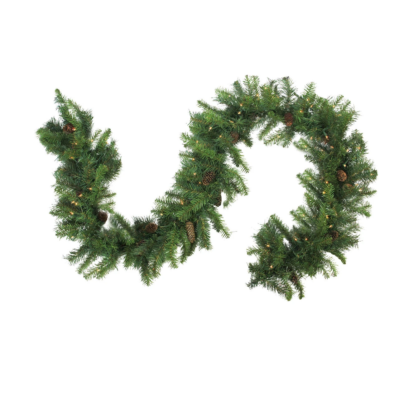 9' X 16" Pre-Lit Dakota Red Pine Artificial Christmas Garland - Warm White LED Lights 1 9' X 16" Pre-Lit Dakota Red Pine Artificial Christmas Garland - Warm White LED Lights