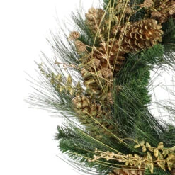 Gold Glitter Pine Cone And Berry Artificial Christmas Wreath - 26-Inch, Unlit -Best Christmas Store allstate20xdz452 go 98938.1667655003