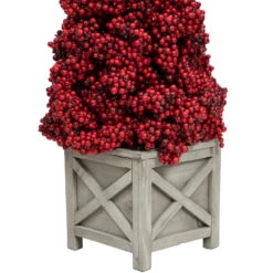 24" Red Berry Cone Potted Christmas Topiary -Best Christmas Store allstate zbp076 re 4 33878.1667517700