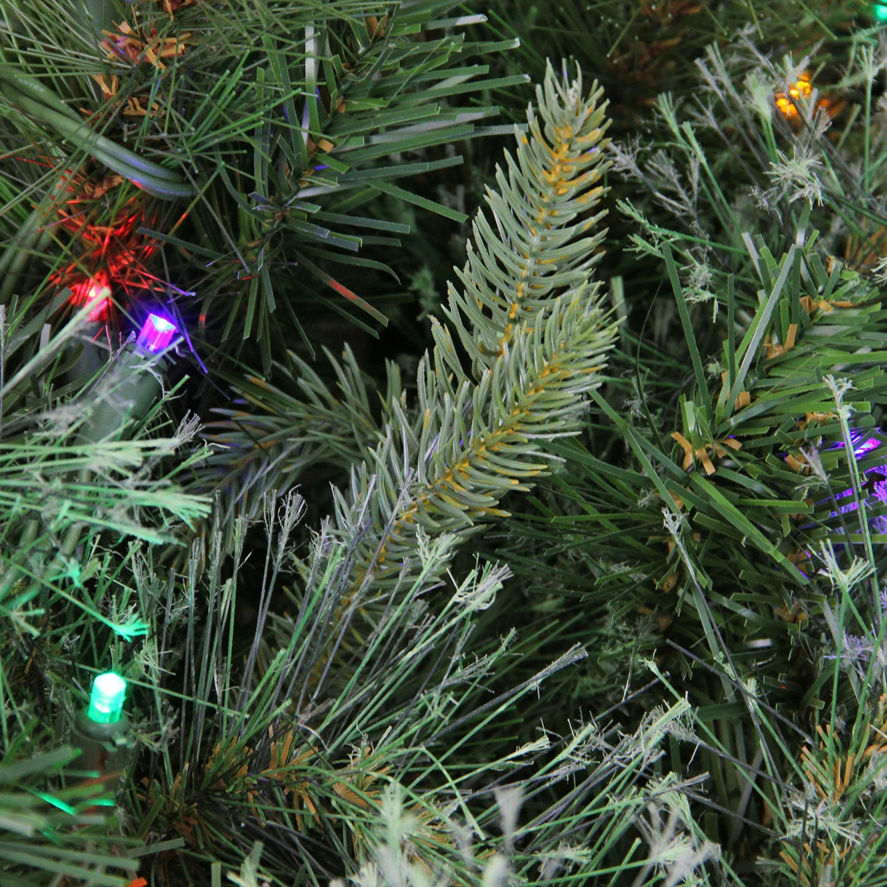 Pre-Lit Ashcroft Cashmere Pine Commercial Artificial Christmas Wreath - 72-Inch, Multi LED Lights 2 Pre-Lit Ashcroft Cashmere Pine Commercial Artificial Christmas Wreath - 72-Inch, Multi LED Lights - Image 2