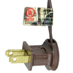 100 Count Clear Mini Icicle Christmas Lights - 3.5 Ft Brown Wire -Best Christmas Store brown20plug 81482.1667489853