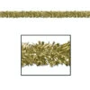 Set Of 12 Festive Metallic Gold Foil Tinsel 6-Ply Christmas Garlands 15' - Unlit