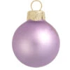 6ct Lavender Glass Matte Christmas Ball Ornaments 4" (100mm)