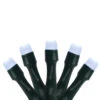 20 Battery Operated White LED Micro Rice Christmas Lights - 7.25 Ft Green Wire