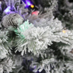 9' Pre-Lit Medium Flocked Victoria Pine Artificial Christmas Tree - Dual Color LED Lights -Best Christmas Store d0unmbcqwzaifd1fzkhim9gifh9cyhgn 34019.1667536498