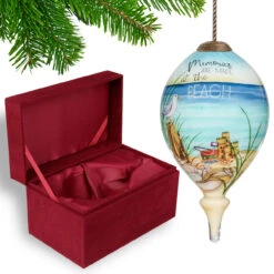 4.75” Ivory And Blue Beach Glass Hanging Christmas Ornament 9 4.75” Ivory And Blue Beach Glass Hanging Christmas Ornament -Best Christmas Store dacf 1911078 5 07973.1667620509