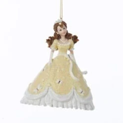4.25" Pretty As A Princess Marcella In Yellow Gown Christmas Ornament