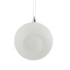 6ct Winter White Shatterproof Matte Christmas Ball Ornaments 4" (100mm)