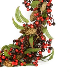 Red Berry And Pine Cone Artificial Christmas Wreath - 24-Inch, Unlit -Best Christmas Store dakd1083b 67050.1667664518
