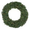 Pre-Lit Commercial Size Canadian Pine Christmas Wreath, 8ft, Clear Lights