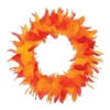 Club Pack Of 6 Yellow And Orange Autumn Party Decorative Feather Wreaths 12"