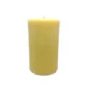 3.75" Golden Yellow Beeswax Pillar Candle