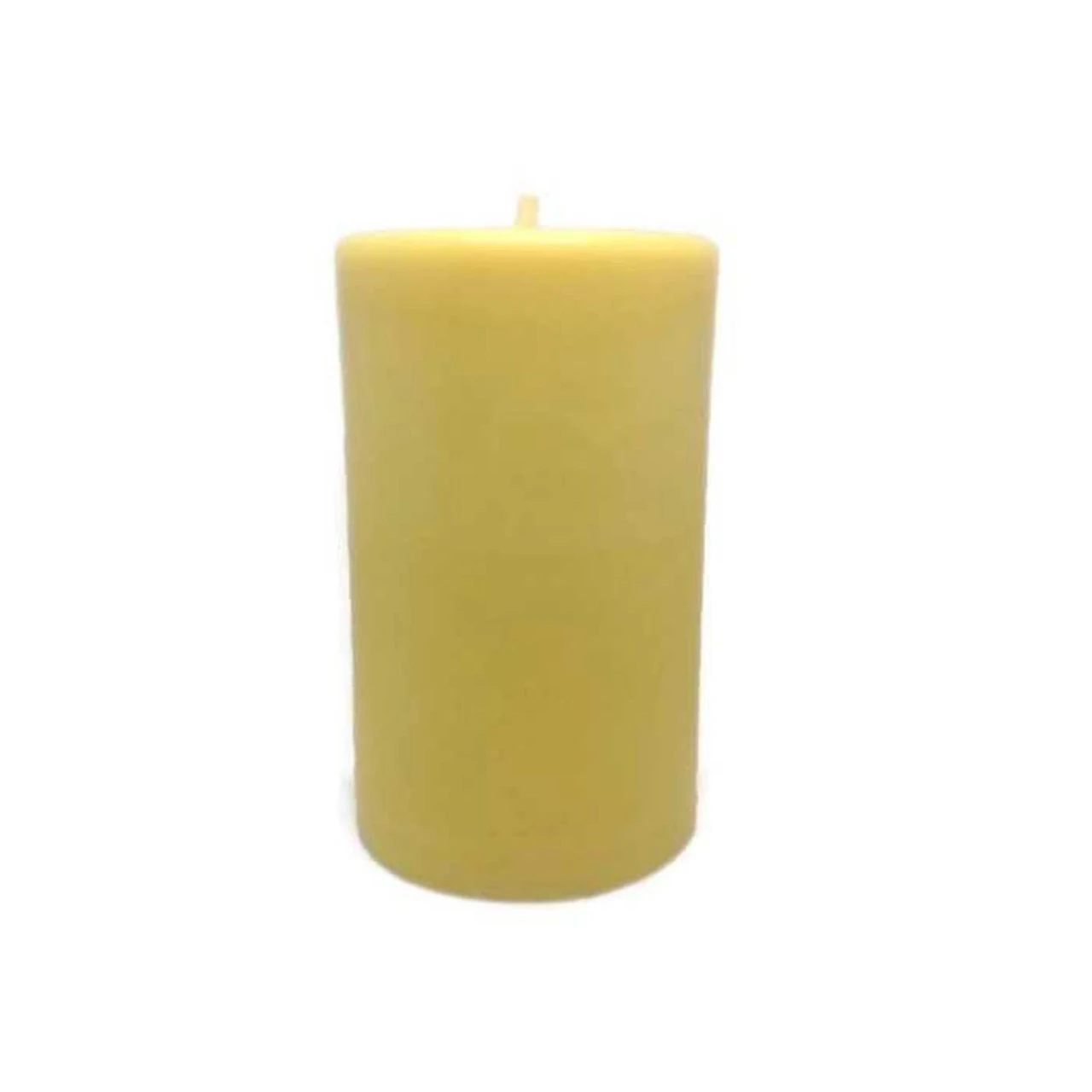 4.5" Golden Yellow Organic Beeswax Pillar Candle 1 4.5" Golden Yellow Organic Beeswax Pillar Candle