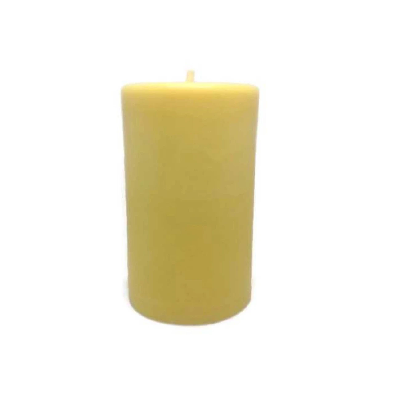 3.75" Golden Yellow Organic Beeswax Pillar Candle 1 3.75" Golden Yellow Organic Beeswax Pillar Candle