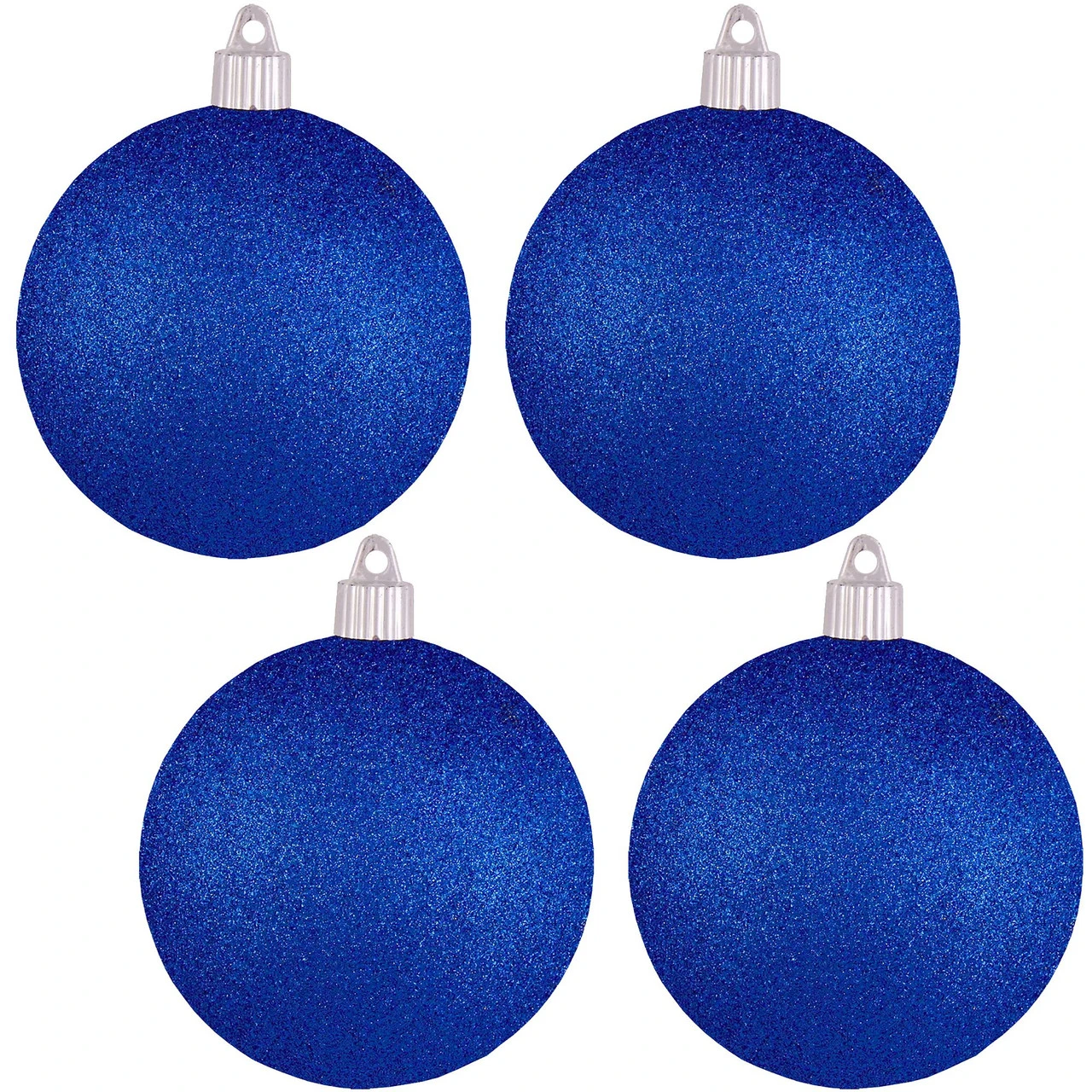 4ct Dark Blue Shatterproof Christmas Ball Ornaments 4" (100mm) 1 4ct Dark Blue Shatterproof Christmas Ball Ornaments 4" (100mm)