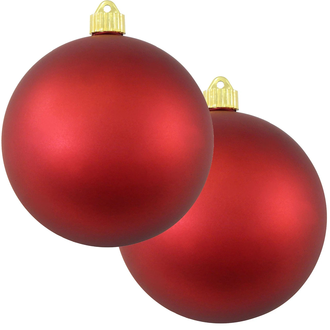 2ct Red Alert Shatterproof Christmas Ball Ornament6" (150mm) 1 2ct Red Alert Shatterproof Christmas Ball Ornament6" (150mm)