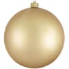 Champagne Gold Shatterproof Matte Christmas Ball Ornament 8" (200mm)