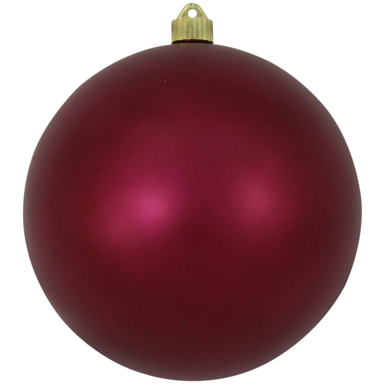 Matte Bayberry Red Shatterproof Christmas Ball Ornament 8" (200mm) 1 Matte Bayberry Red Shatterproof Christmas Ball Ornament 8" (200mm)