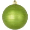 2ct Krypton Green And Lime Tangles Shatterproof Matte Christmas Ball Ornaments 6" (150mm)