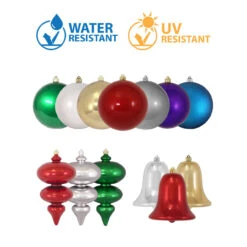 Matte Silver Shatterproof Christmas Ball Ornament 8" (200mm) -Best Christmas Store dcki kbx80313 3 16043.1667570701