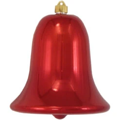 9" Sonic Red Shatterproof Shiny Christmas Bell Ornament