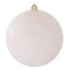 Matte Cloud White Shatterproof Christmas Ball Ornament 8" (200mm)