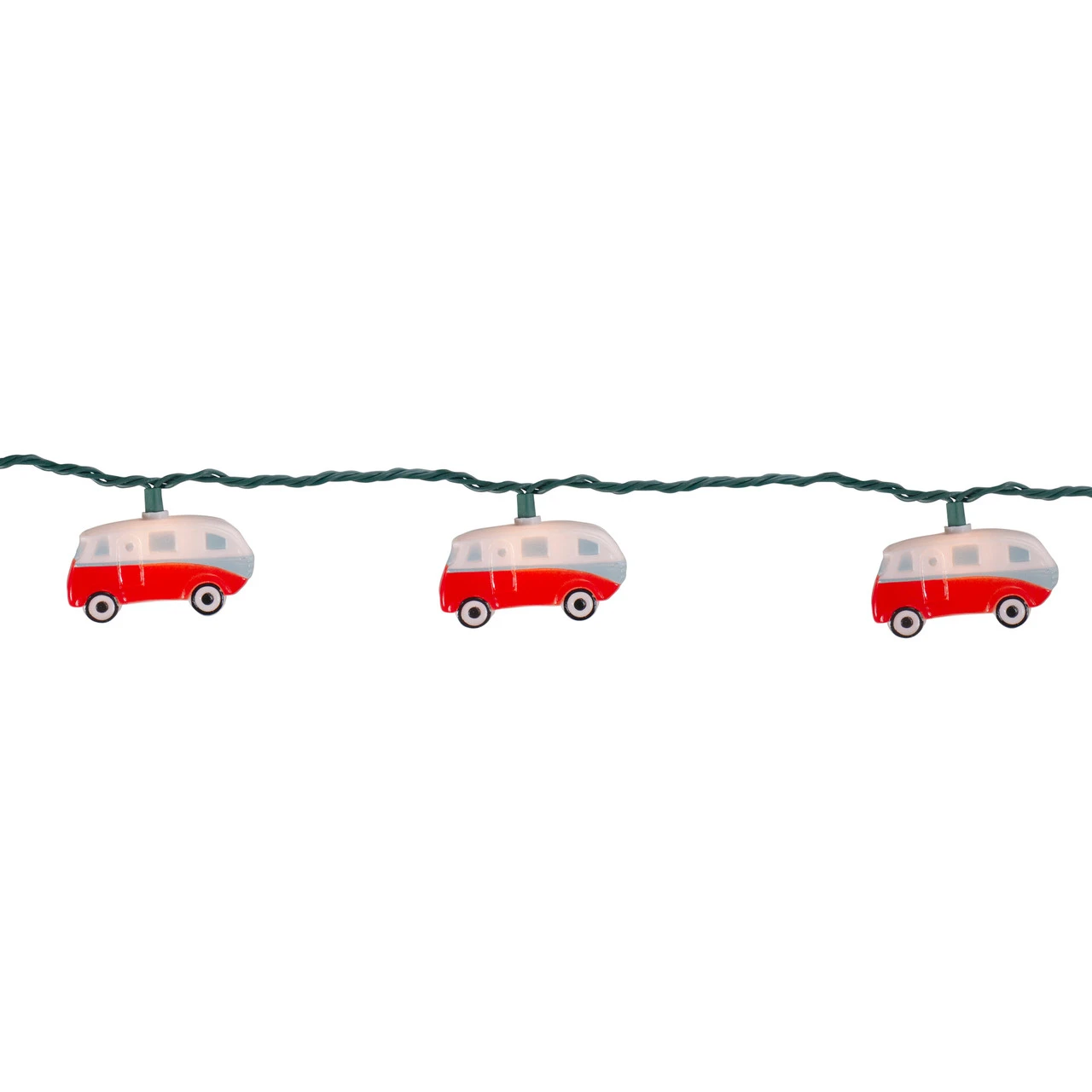 10 Count Retro Camper Bus Novelty Summer String Lights, 6 Ft Green Wire 3 10 Count Retro Camper Bus Novelty Summer String Lights, 6 Ft Green Wire - Image 3