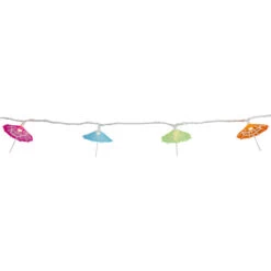 10 Count Colorful Drink Umbrella Novelty String Lights, 6.5 Ft White Wire -Best Christmas Store denniseast 70181 1 49686.1667566335