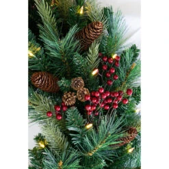 9' X 12" Pre-Lit Woodland Berry Artificial Christmas Garland, LED Lights -Best Christmas Store dghh20cbg9 5 41003.1687468431