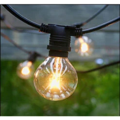 28-Count Clear Edison Bulb Light Set, 29ft Black Wire -Best Christmas Store dhine 37501 25 4 99639.1667646223