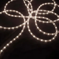 Clear Commercial Incandescent Christmas Rope Lights - 100 Ft White Wire