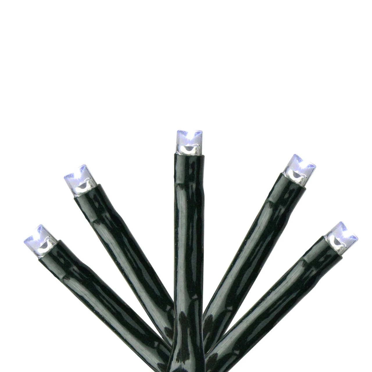 223 Cool White LED 8-Function Twinkle Lights - 17 Ft Green Wire 1 223 Cool White LED 8-Function Twinkle Lights - 17 Ft Green Wire