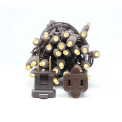 50 Pure White LED Wide Angle Christmas String Lights - 25.17 Ft Brown Wire -Best Christmas Store dlig 1102680 3 90997.1667536647