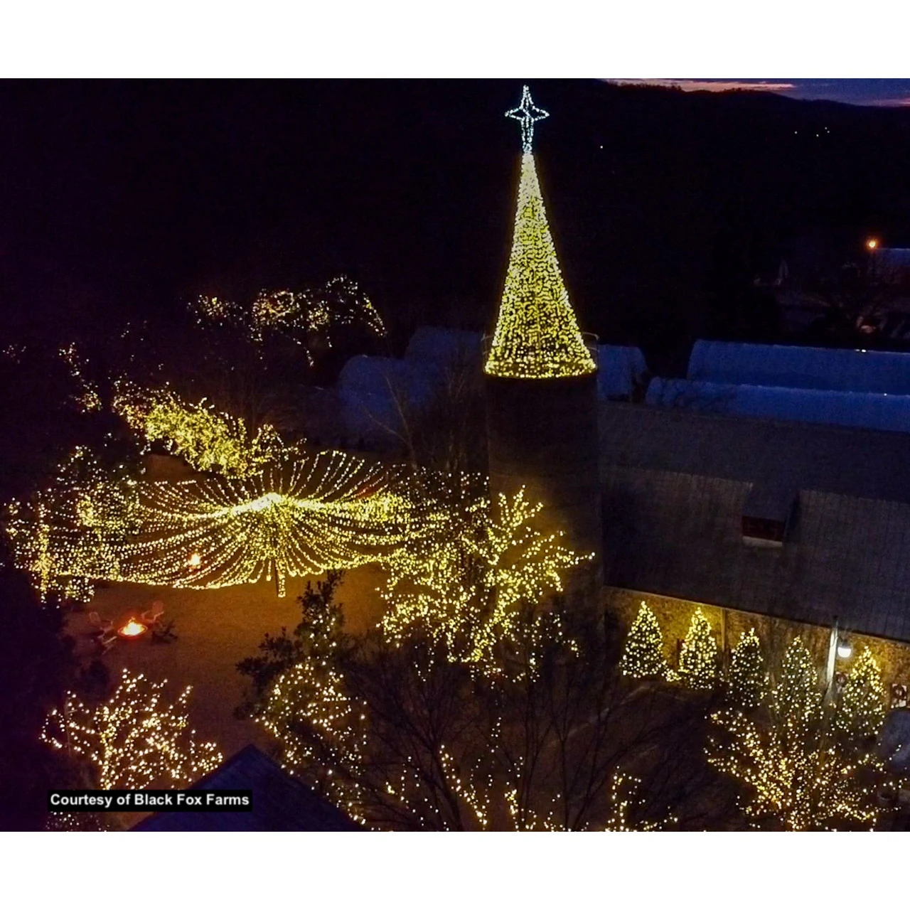 70 Warm White LED Wide Angle Christmas String Lights - 35.17 Ft Brown Wire 2 70 Warm White LED Wide Angle Christmas String Lights - 35.17 Ft Brown Wire - Image 2