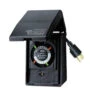 5.25" Black Christmas Lights 120VAC Plug Mechanical Timer